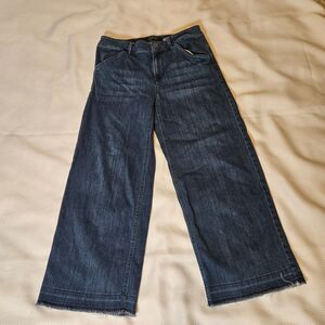 J jill Denim Authentic Fit Full Leg Crops womens size 4
